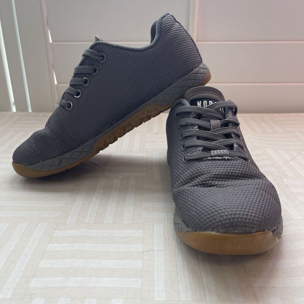 NoBull Gum Trainer Low M Sz 5/W 6.5 Training Shoes ‘Dark Grey Gum’ Superfabric
